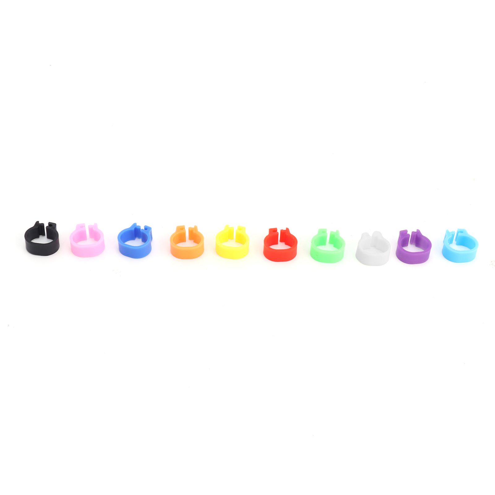 200PCS 8mm Pigeons Foot Ring Colorful Pigeons Leg Band Identification Rings No view 7