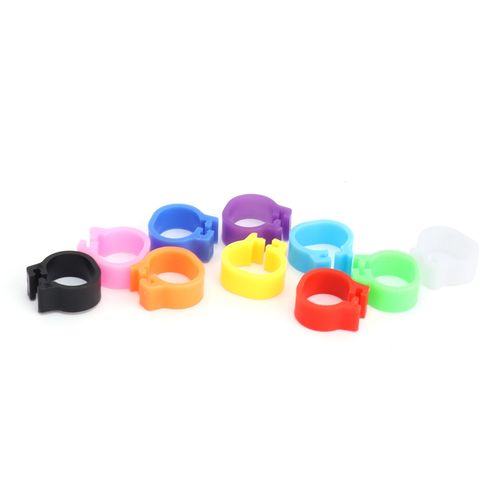 200PCS 8mm Pigeons Foot Ring Colorful Pigeons Leg Band Identification Rings No view 10