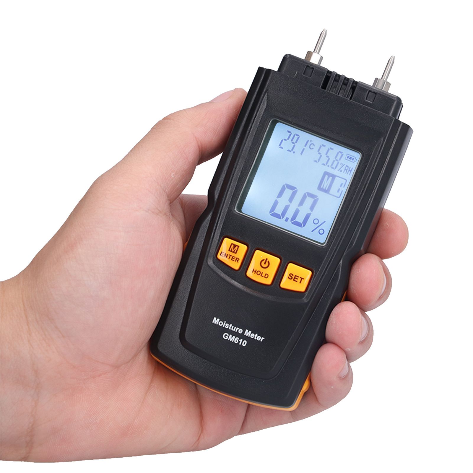 GM610 Needle Type Moisture Meter Portable Wood Moisture Detector Tester view 9