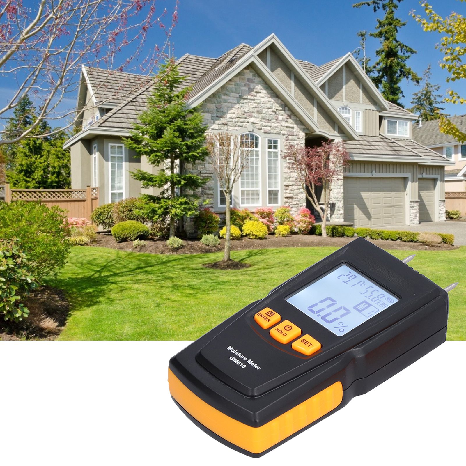 GM610 Needle Type Moisture Meter Portable Wood Moisture Detector Tester view 11