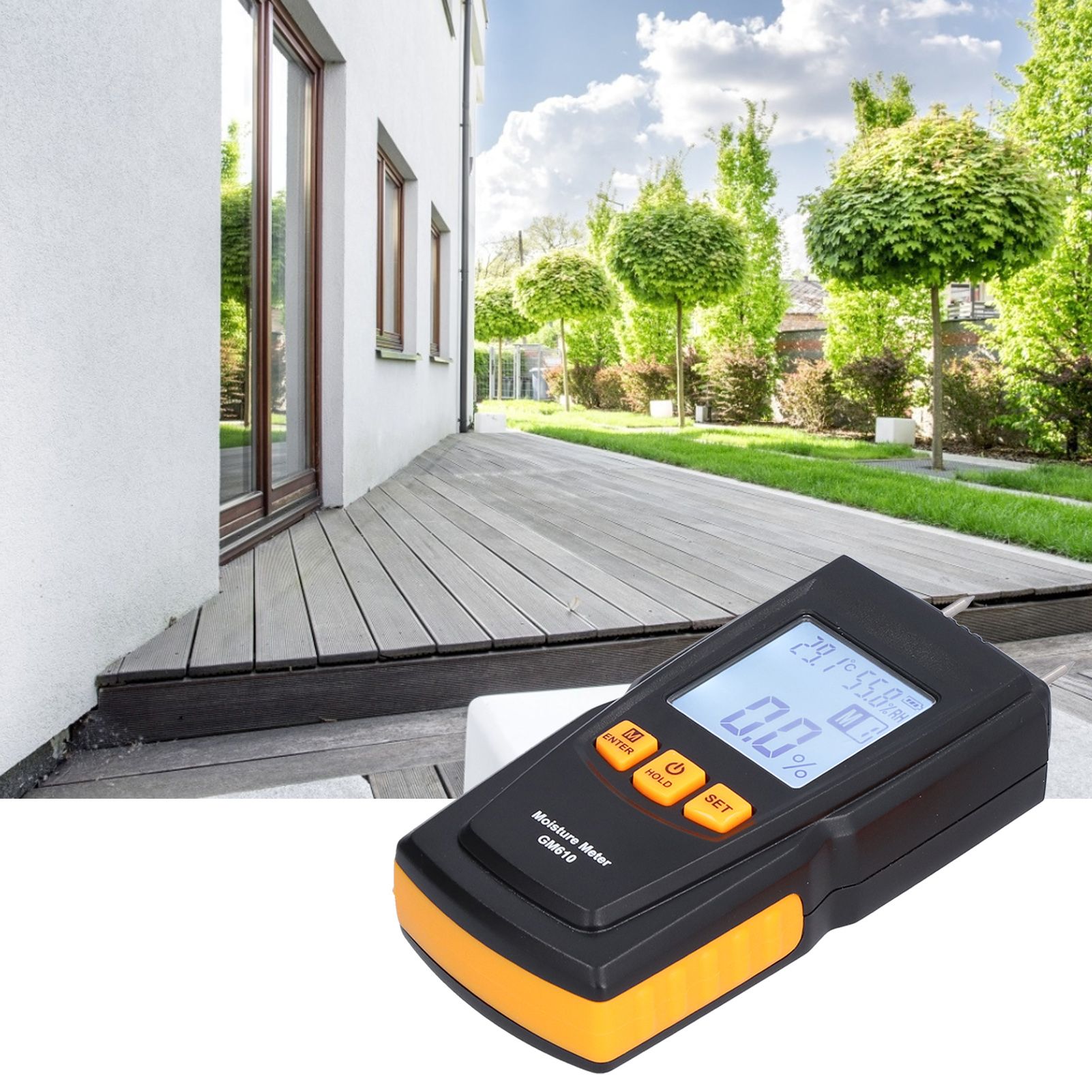 GM610 Needle Type Moisture Meter Portable Wood Moisture Detector Tester view 12