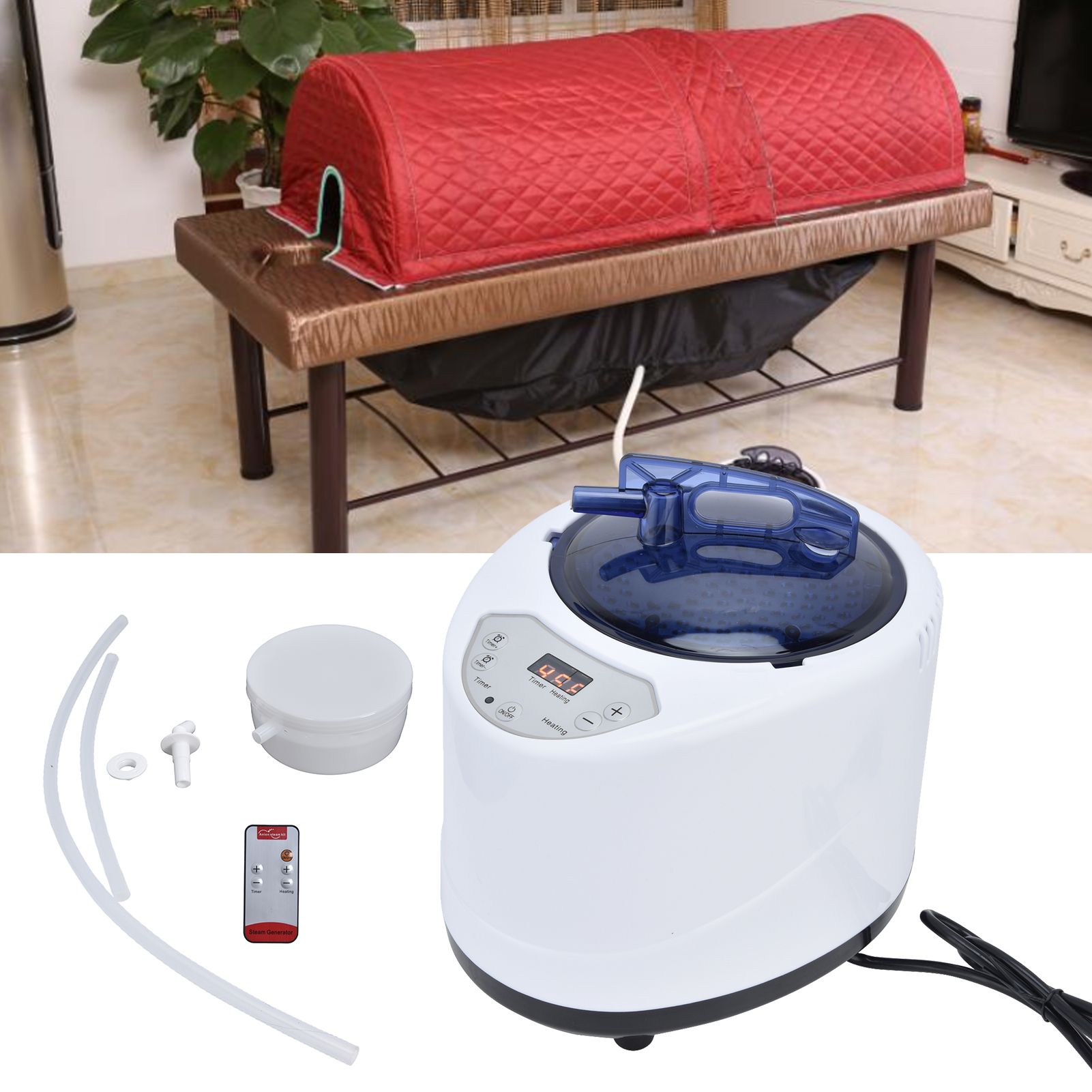 1000W Sauna Steamer Pot Machine Portable Sauna Steam Generator Fumigation view 12