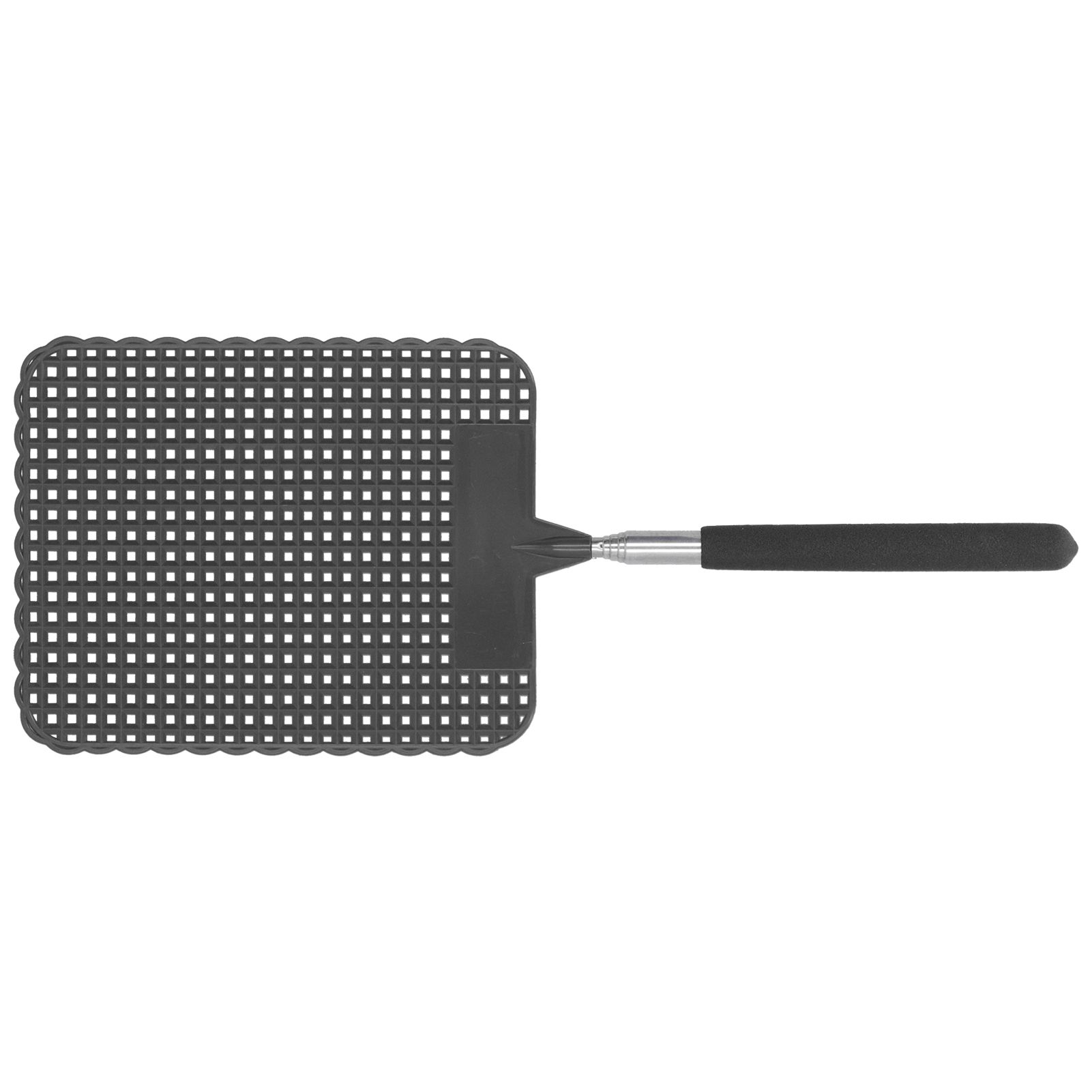 Retractable Plastic Fly Swatter Mosquito Racket with Stainless Steel Rod for