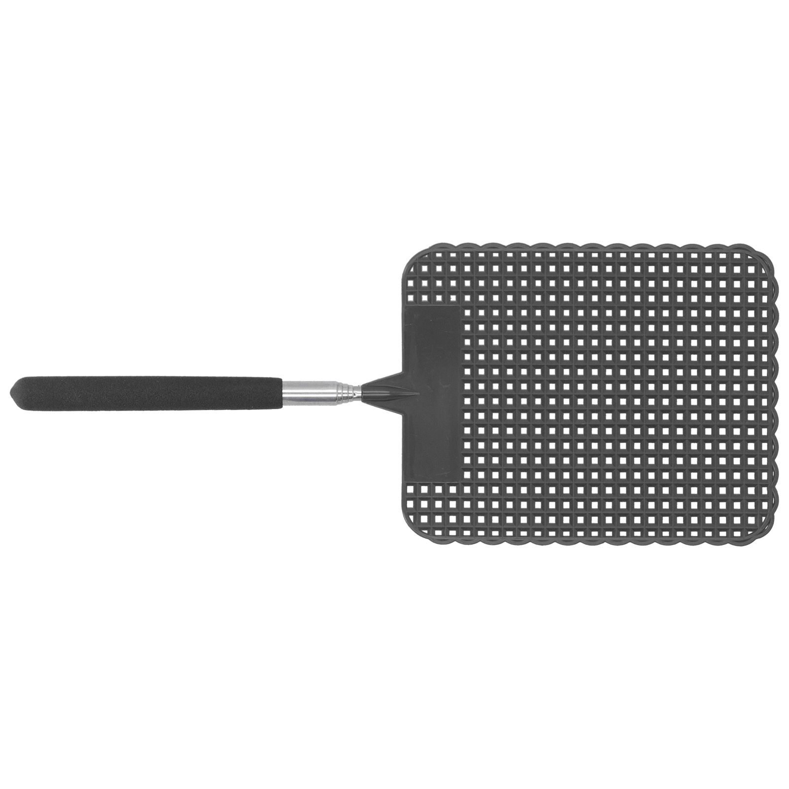 Retractable Plastic Fly Swatter Mosquito Racket with Stainless Steel Rod for view 3