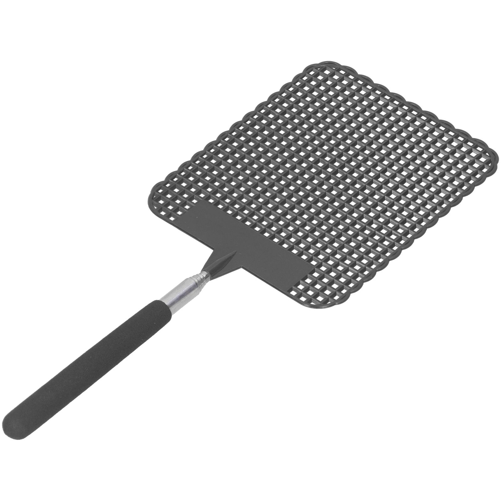 Retractable Plastic Fly Swatter Mosquito Racket with Stainless Steel Rod for view 5
