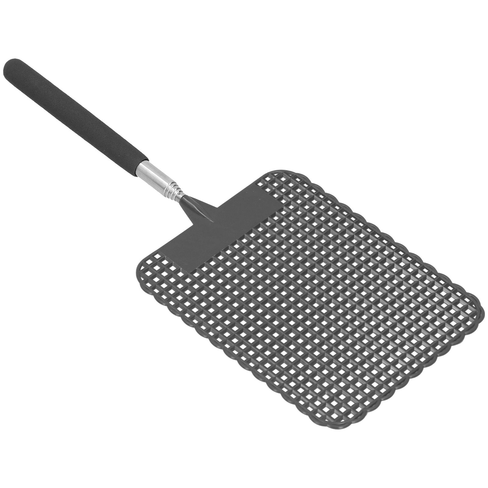 Retractable Plastic Fly Swatter Mosquito Racket with Stainless Steel Rod for view 7
