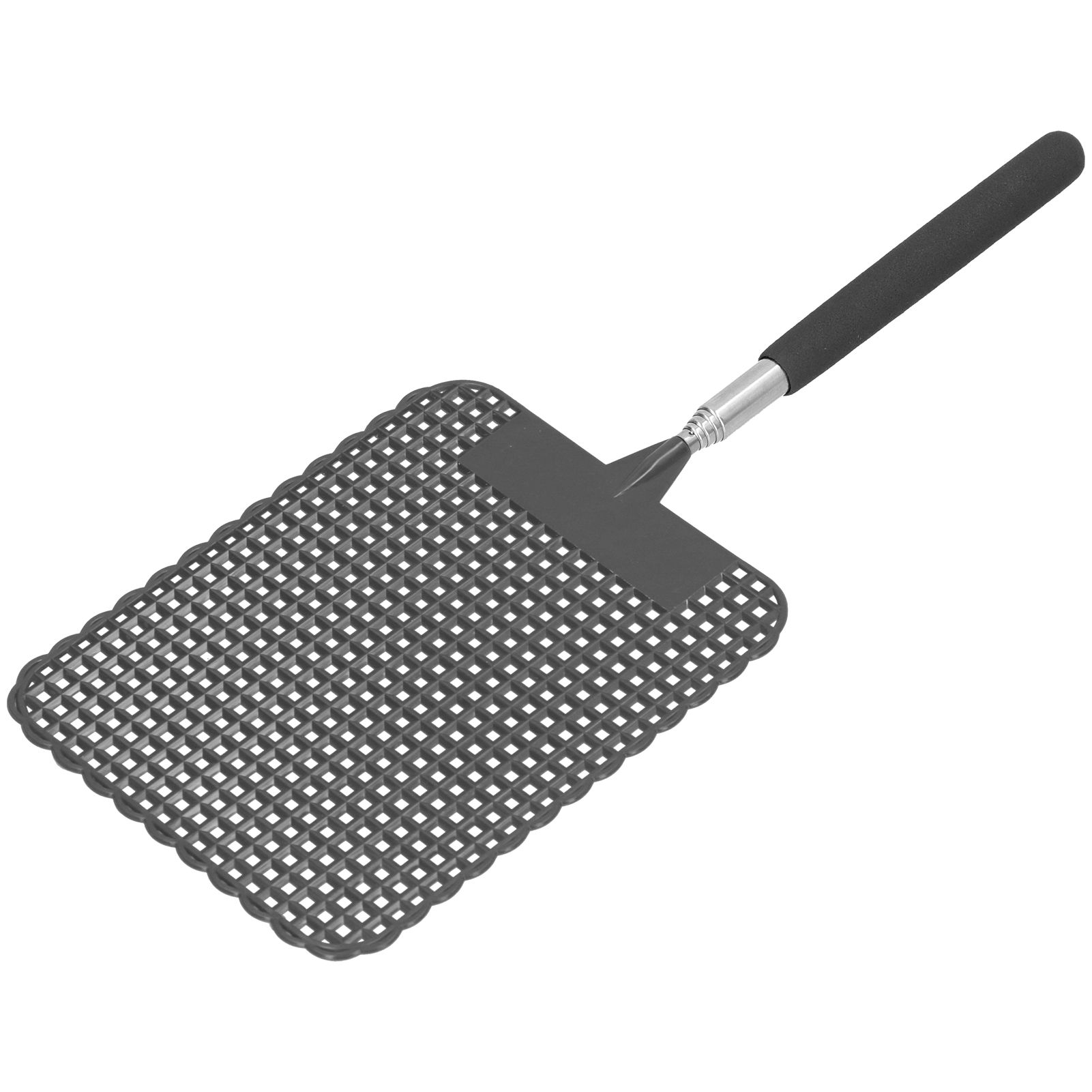 Retractable Plastic Fly Swatter Mosquito Racket with Stainless Steel Rod for view 8
