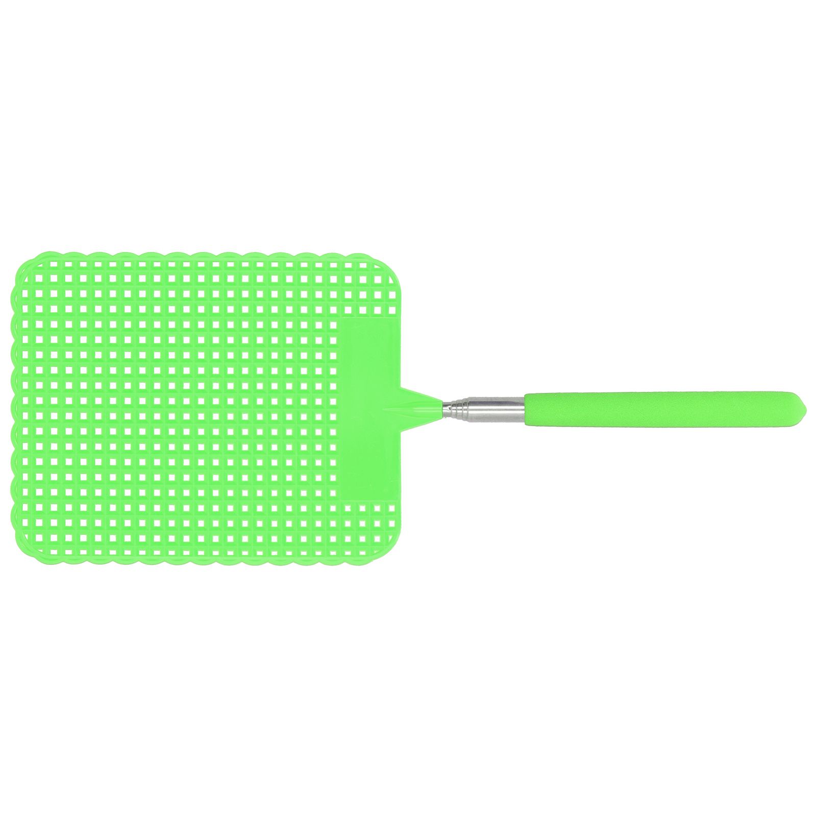 Retractable Plastic Fly Swatter Mosquito Racket with Stainless Steel Rod for