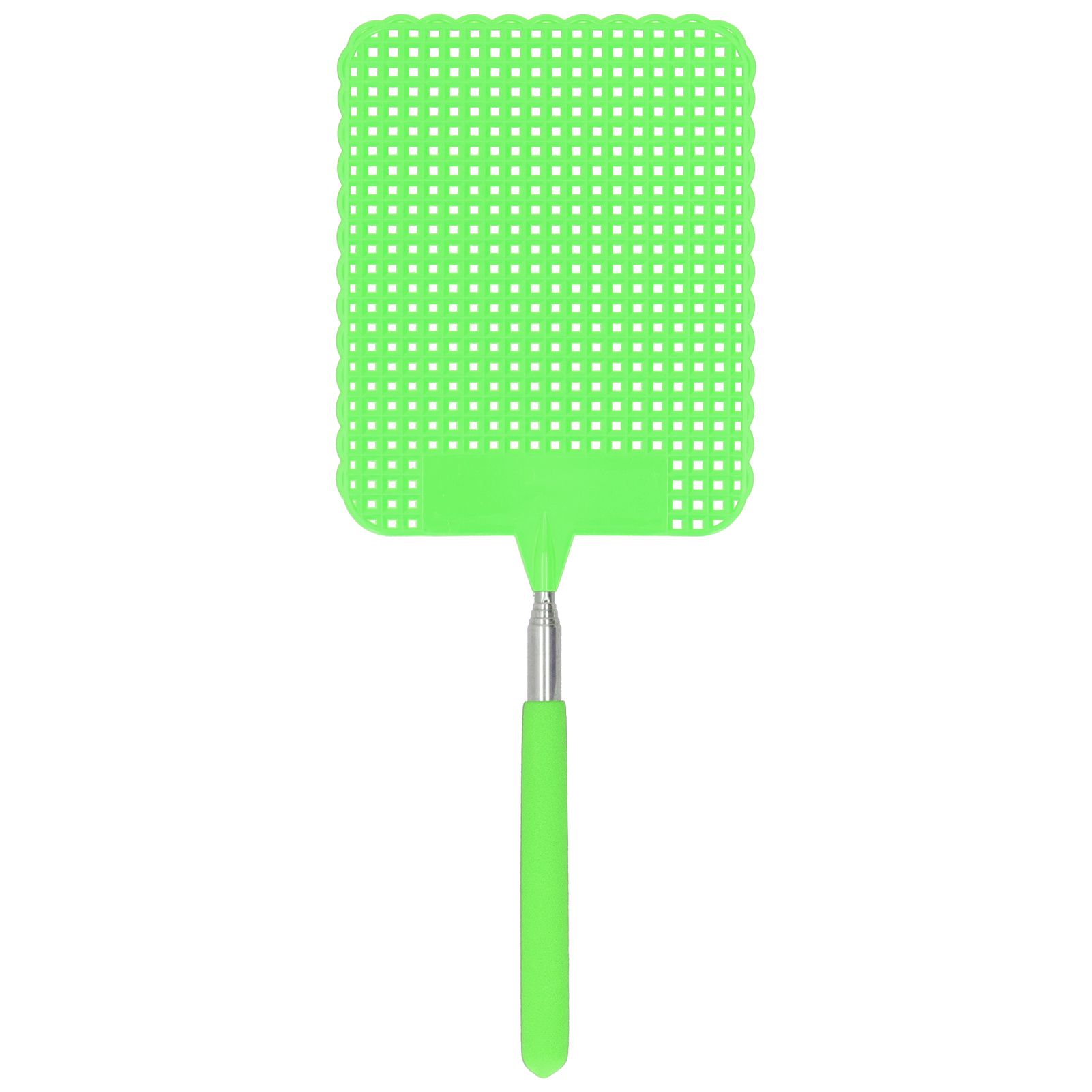 Retractable Plastic Fly Swatter Mosquito Racket with Stainless Steel Rod for view 2