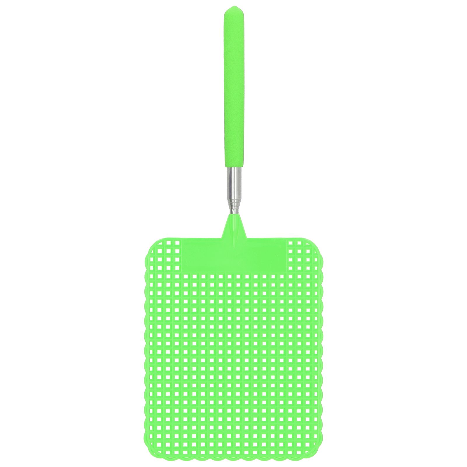 Retractable Plastic Fly Swatter Mosquito Racket with Stainless Steel Rod for view 4