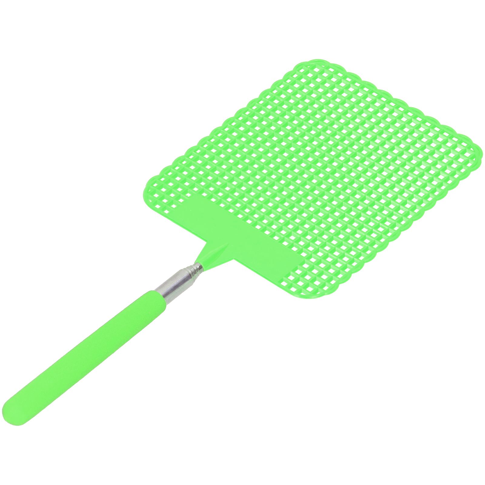 Retractable Plastic Fly Swatter Mosquito Racket with Stainless Steel Rod for view 5