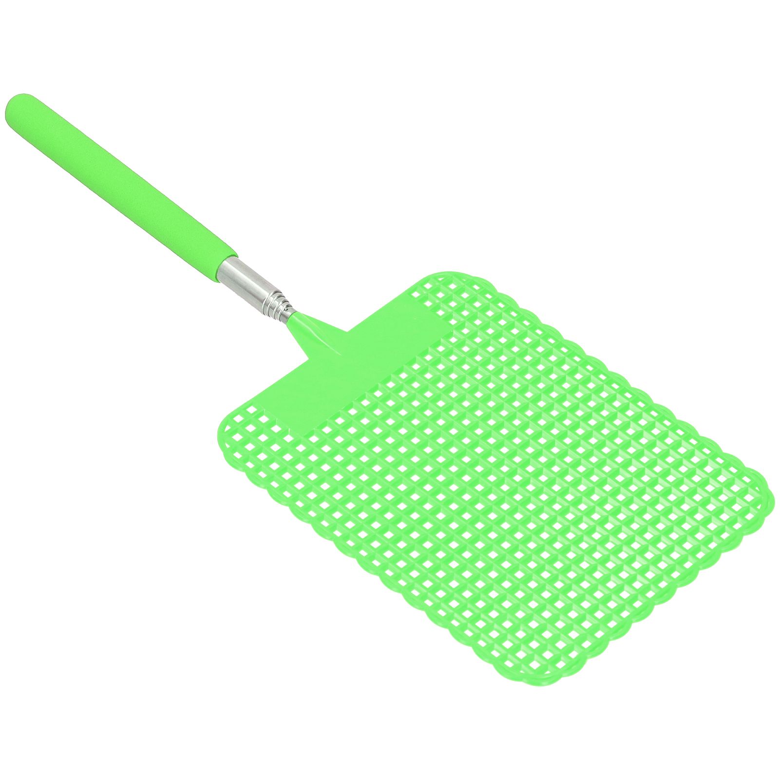 Retractable Plastic Fly Swatter Mosquito Racket with Stainless Steel Rod for view 7