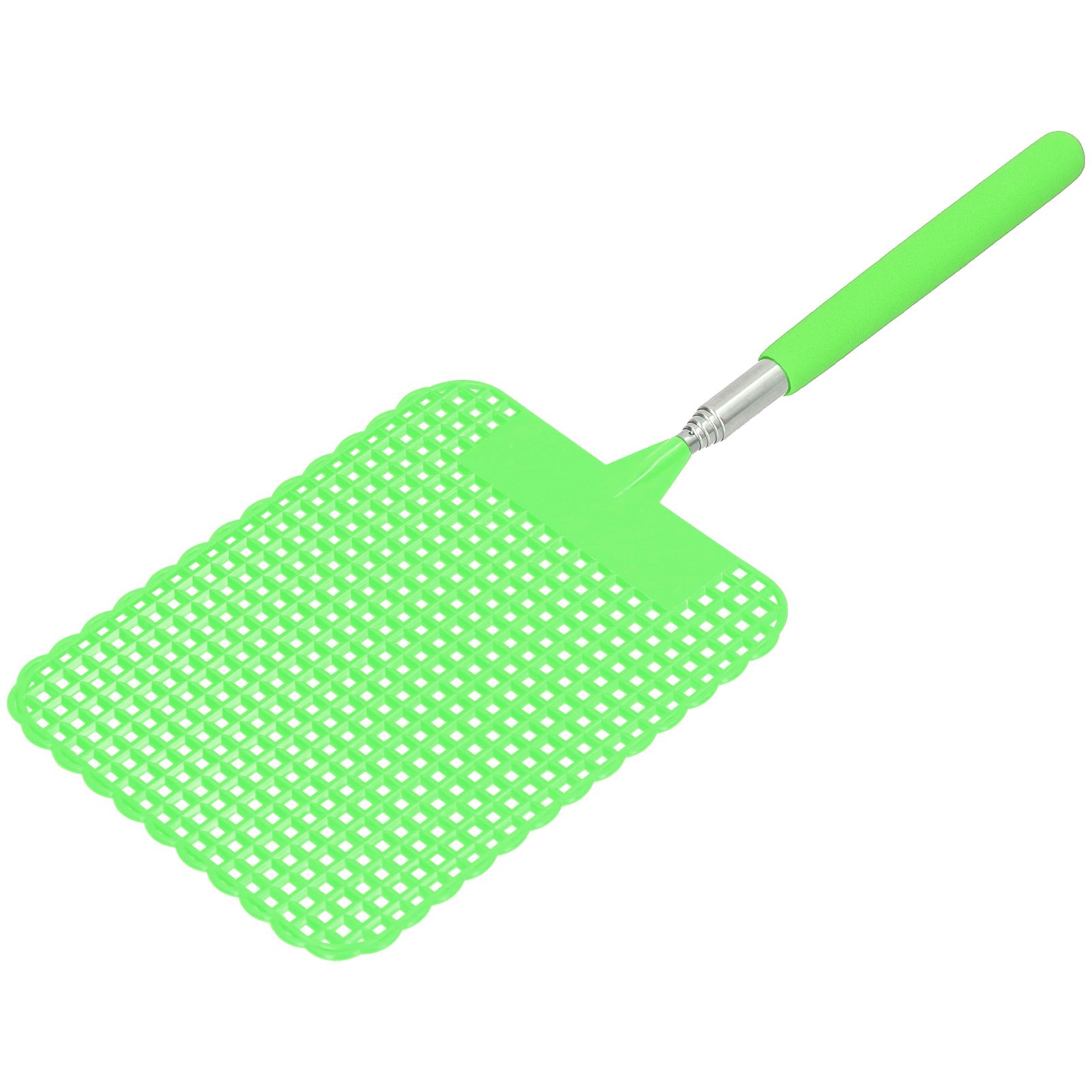 Retractable Plastic Fly Swatter Mosquito Racket with Stainless Steel Rod for view 8