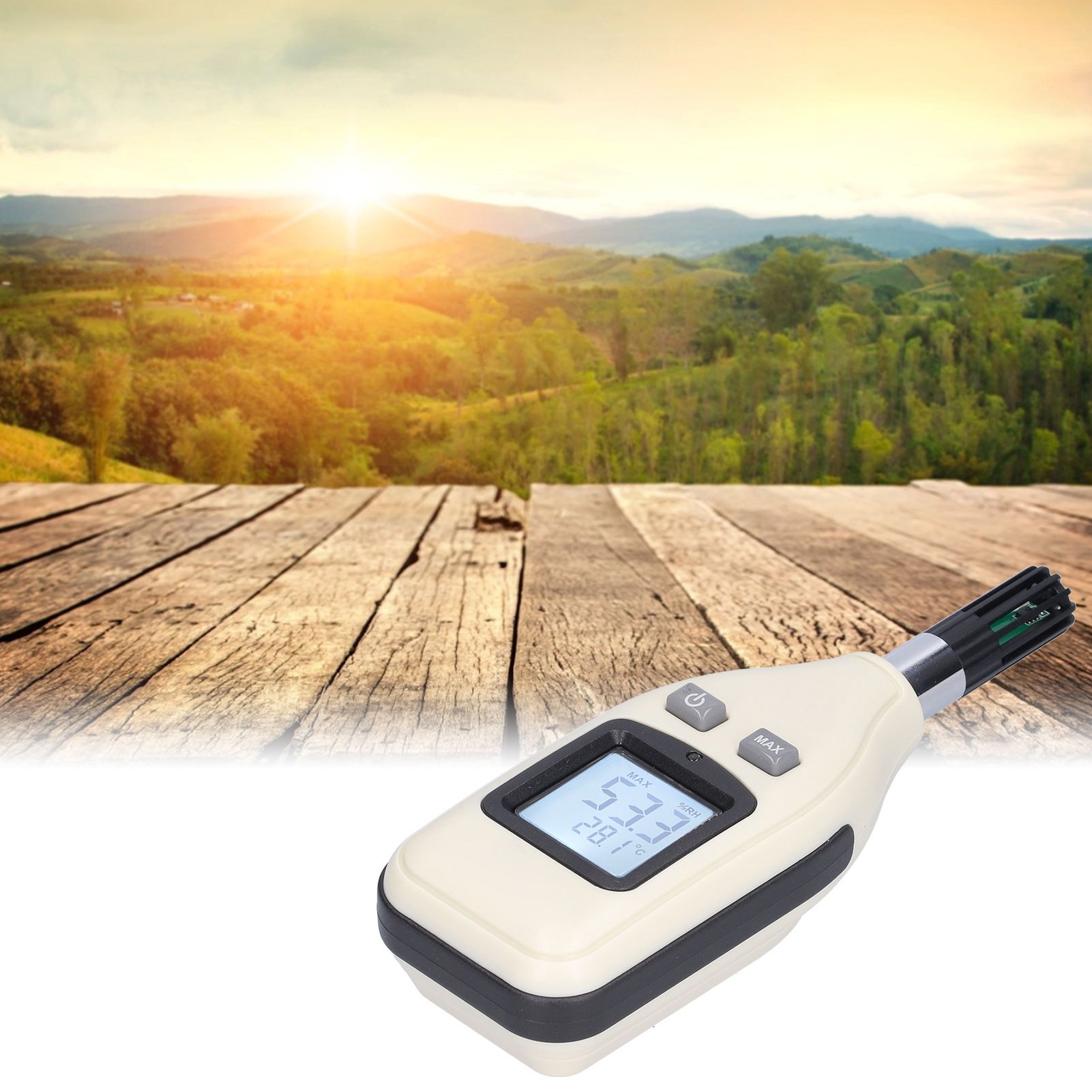 Digital Thermometer Hygrometer High Accuracy Temperature Humidity Meter with view 12