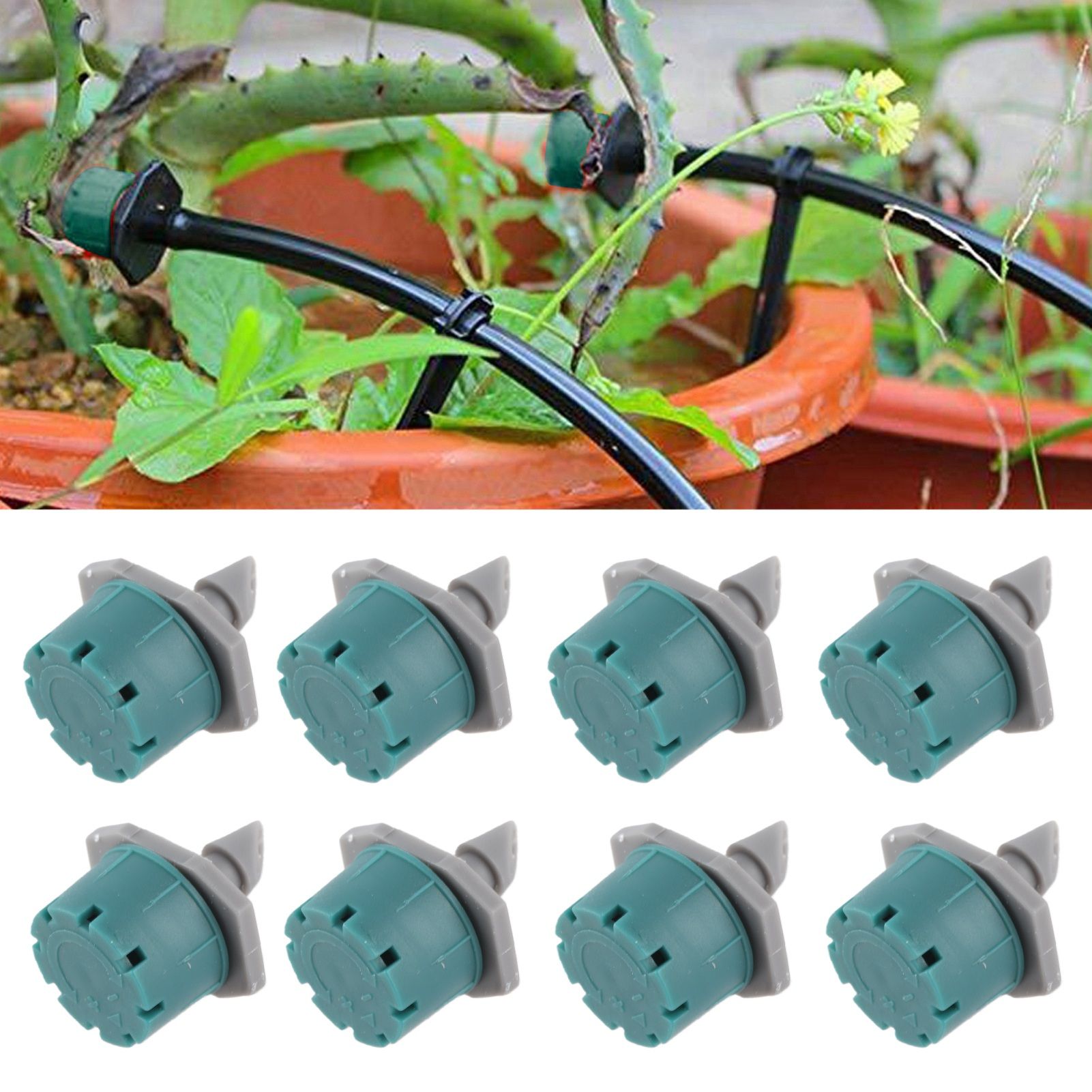 100PCS 360 Degree Adjustable Irrigation Sprinkler 1/4in Drip Irrigation view 12