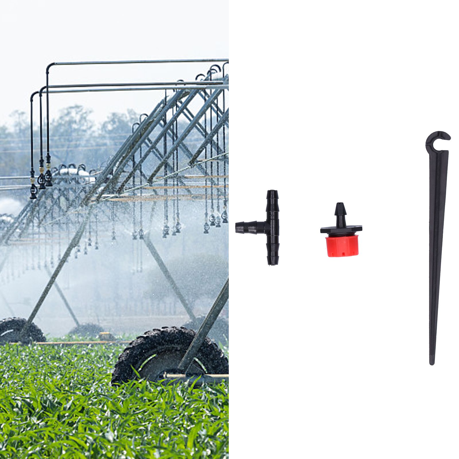 50m Garden Irrigation System 4/7 Hose Drip Nozzle Kit Automatic Irrigation view 12