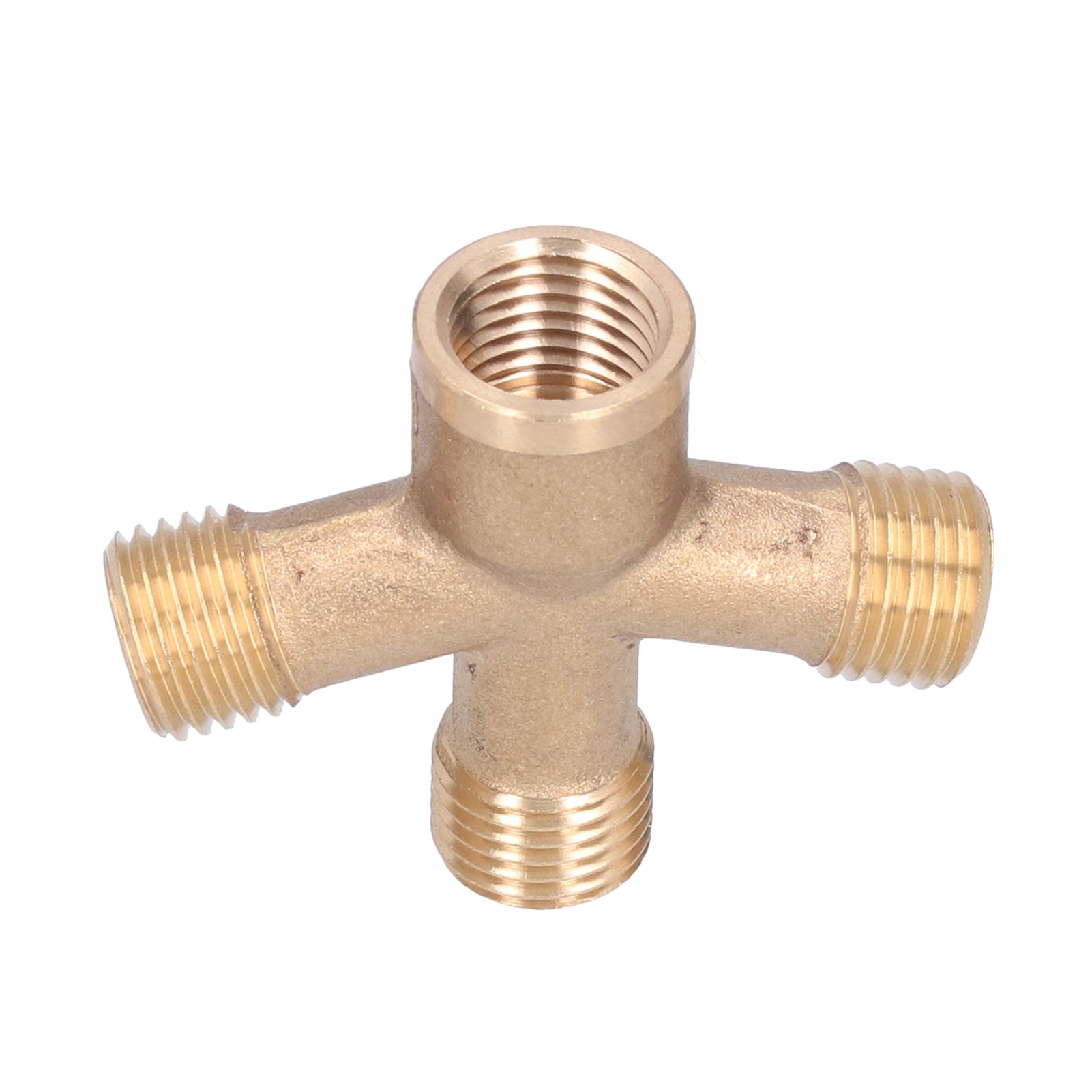 Cross Hose Splitter Garden Hose M14 Thread 4‑Way Connector Pipe Fittings for view 3