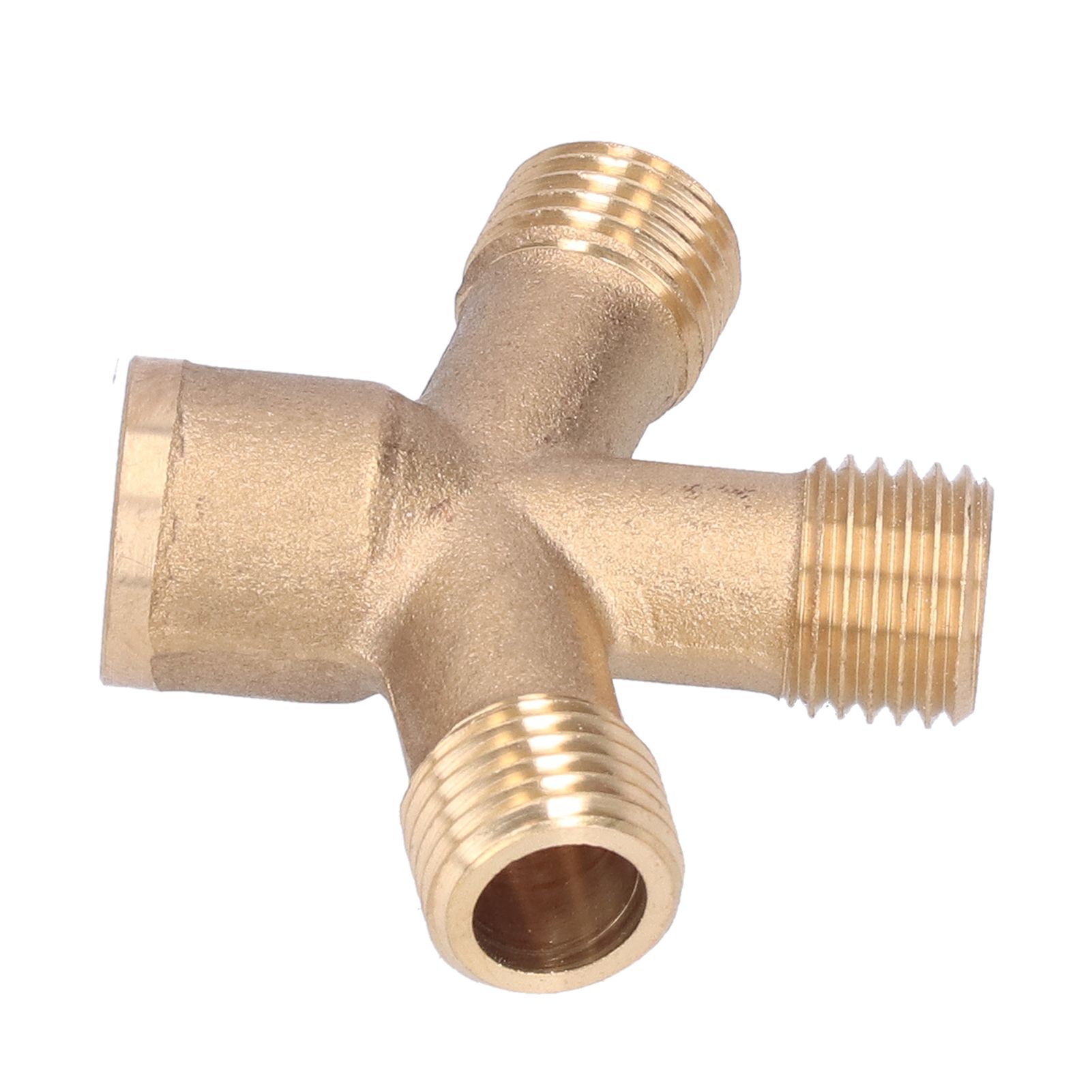 Cross Hose Splitter Garden Hose M14 Thread 4‑Way Connector Pipe Fittings for view 5