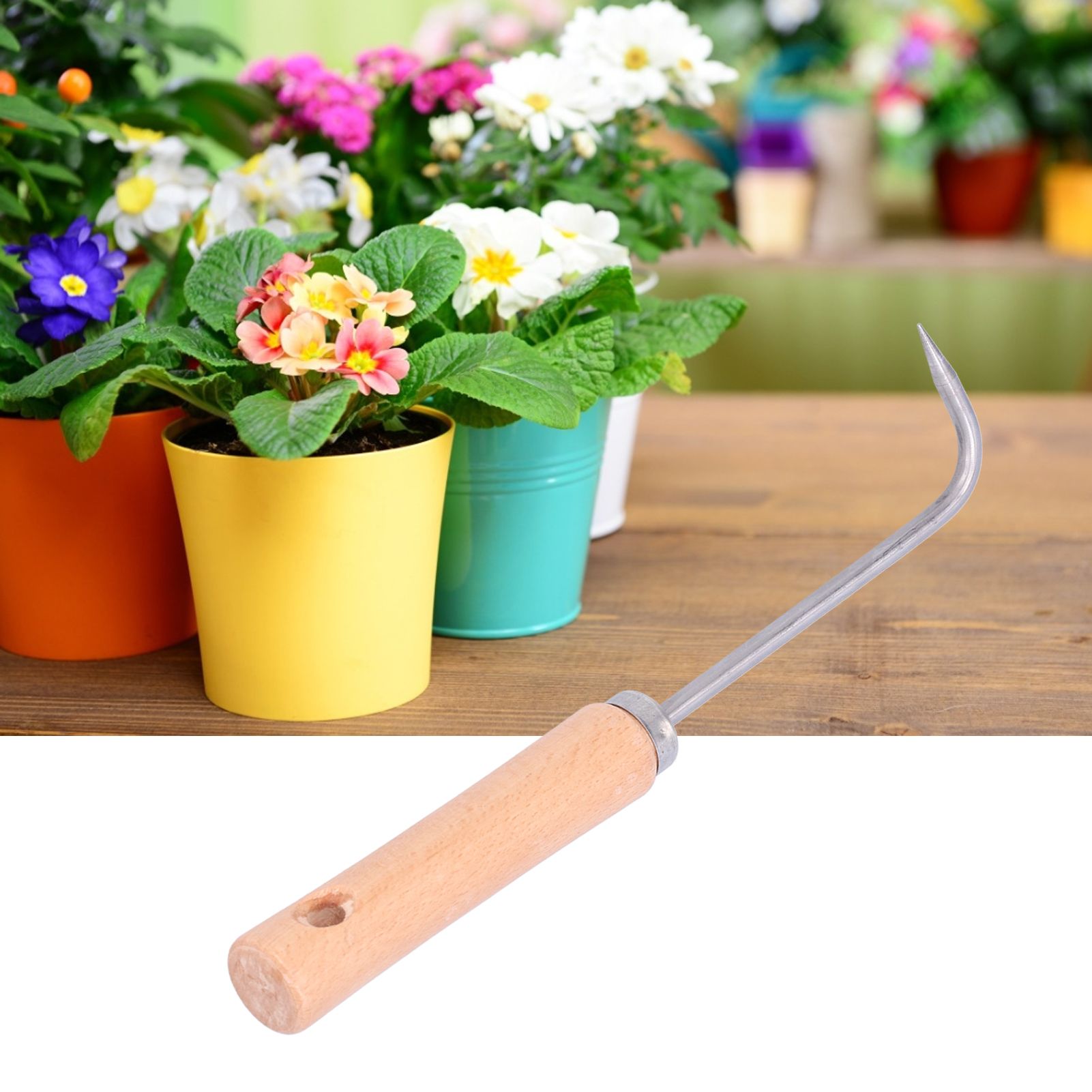 Single Claw Root Hook Root Pick Rake Bonsai Tool Soil Loosening Tool for view 12