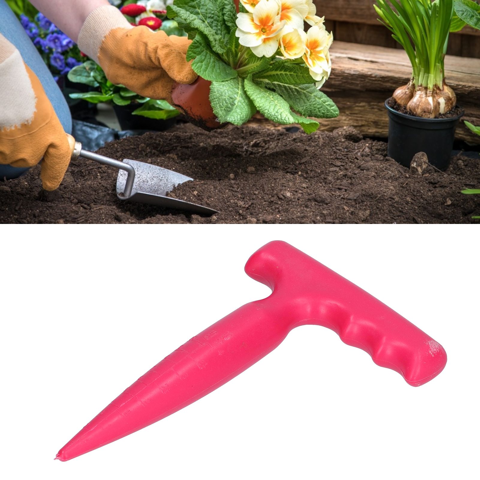 Portable Plastic Hole Digger Seedling Puncher for Seedling Transplanting view 12