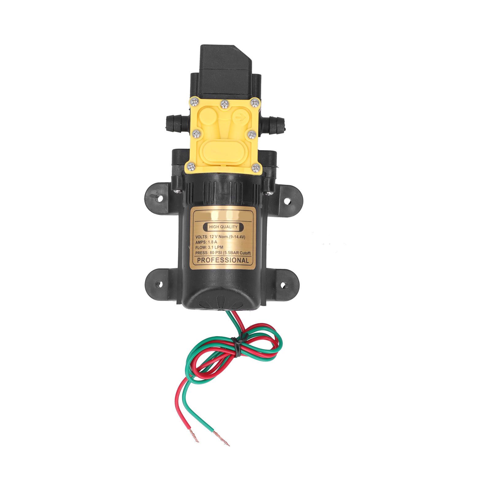 12V Electric Water Pump High Pressure SelfPriming Diaphragm Water Pump for view 2