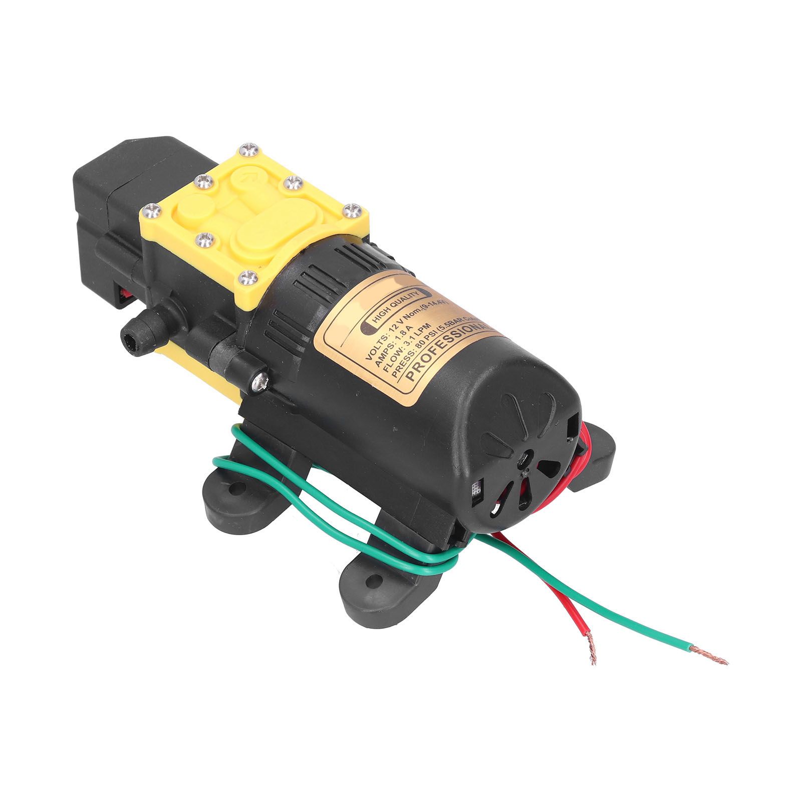 12V Electric Water Pump High Pressure SelfPriming Diaphragm Water Pump for view 4