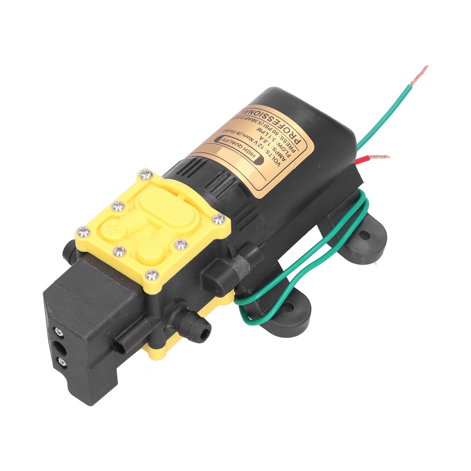 12V Electric Water Pump High Pressure SelfPriming Diaphragm Water Pump for view 6