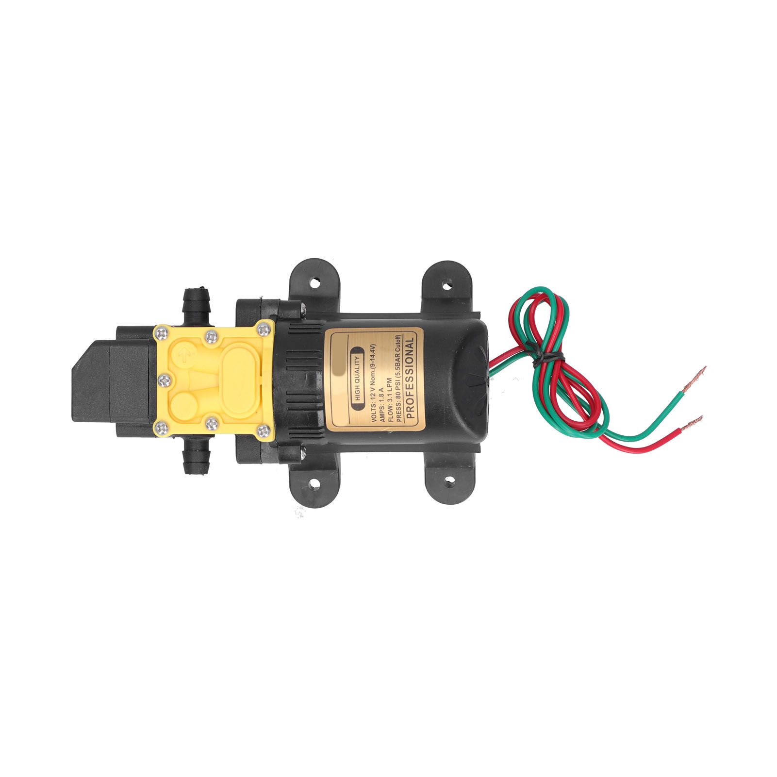 12V Electric Water Pump High Pressure SelfPriming Diaphragm Water Pump for view 9