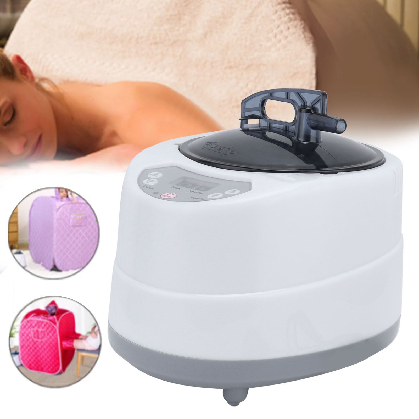 1000W Household Sauna Steamer Pot 2.0L Portable Sweat Spa Steam Pot for Body view 11