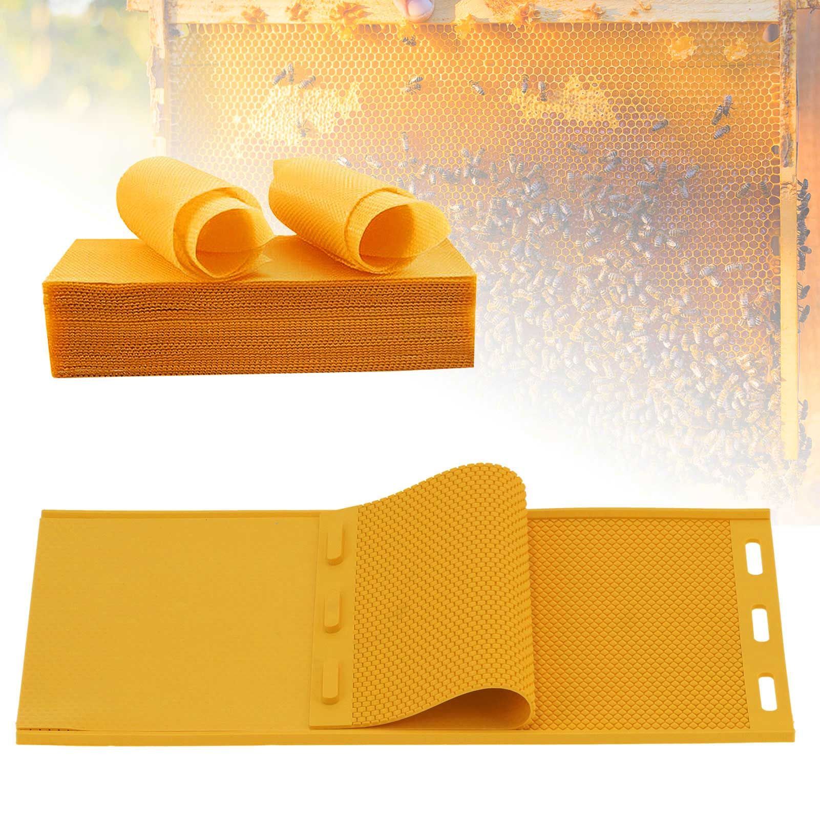 2Pcs 5.4mm Beeswax Press Mold DIY Rubber Comb Foundation Sheet Beekeeping view 12