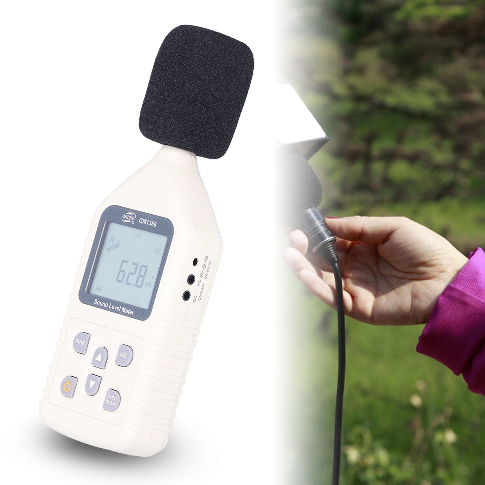 GM1358 Decibel Meter Sound Level Tester Noise Meter with Backlight for Indoor view 12