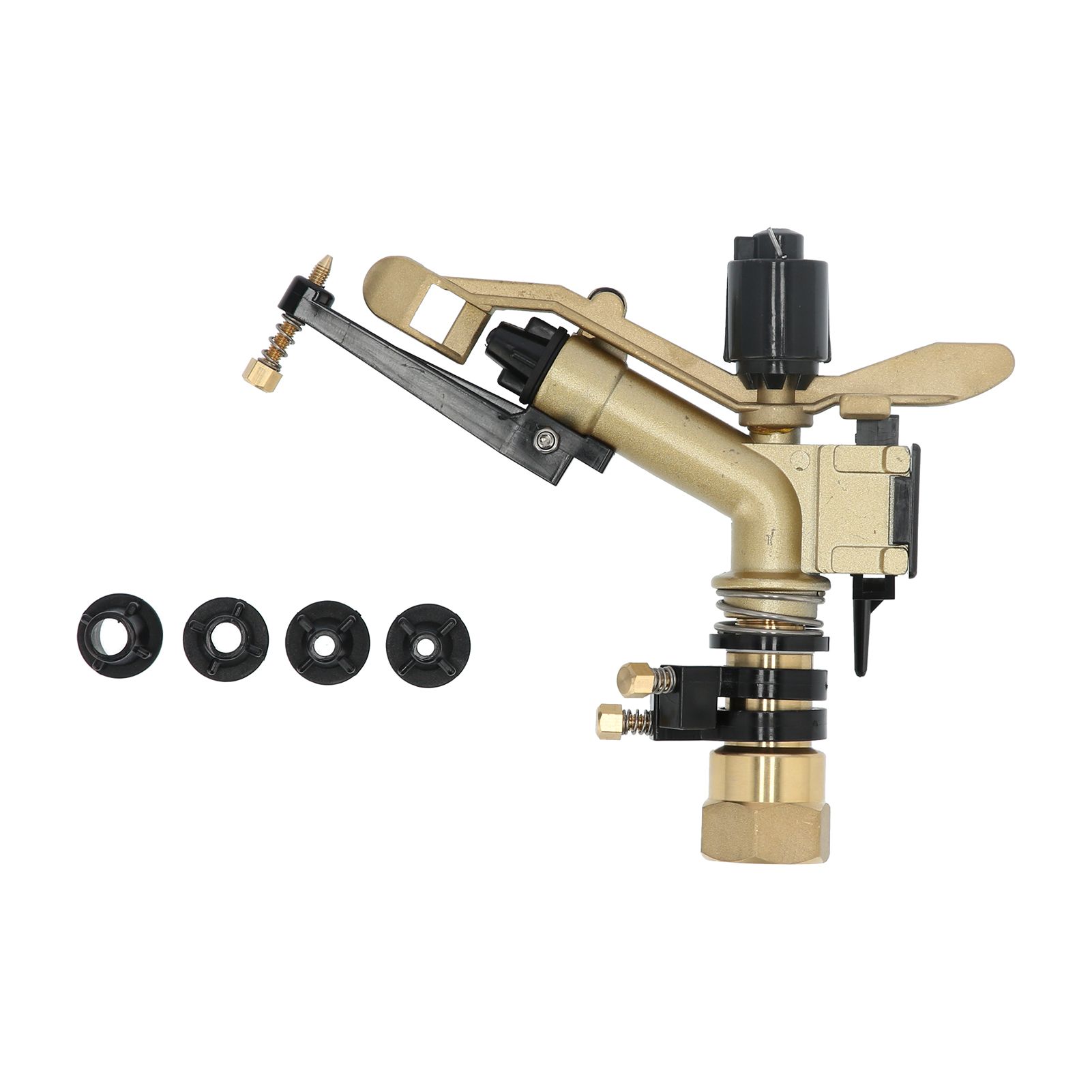 DN25 Rocker Arm Rotating Sprinkler Adjustable Angle Impact Sprinkler Garden view 2