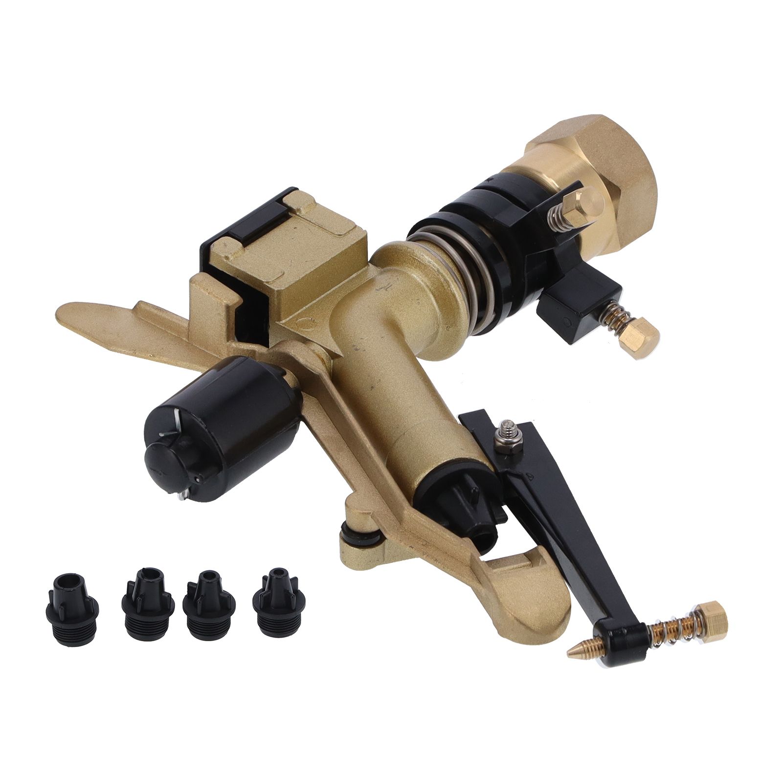 DN25 Rocker Arm Rotating Sprinkler Adjustable Angle Impact Sprinkler Garden view 4