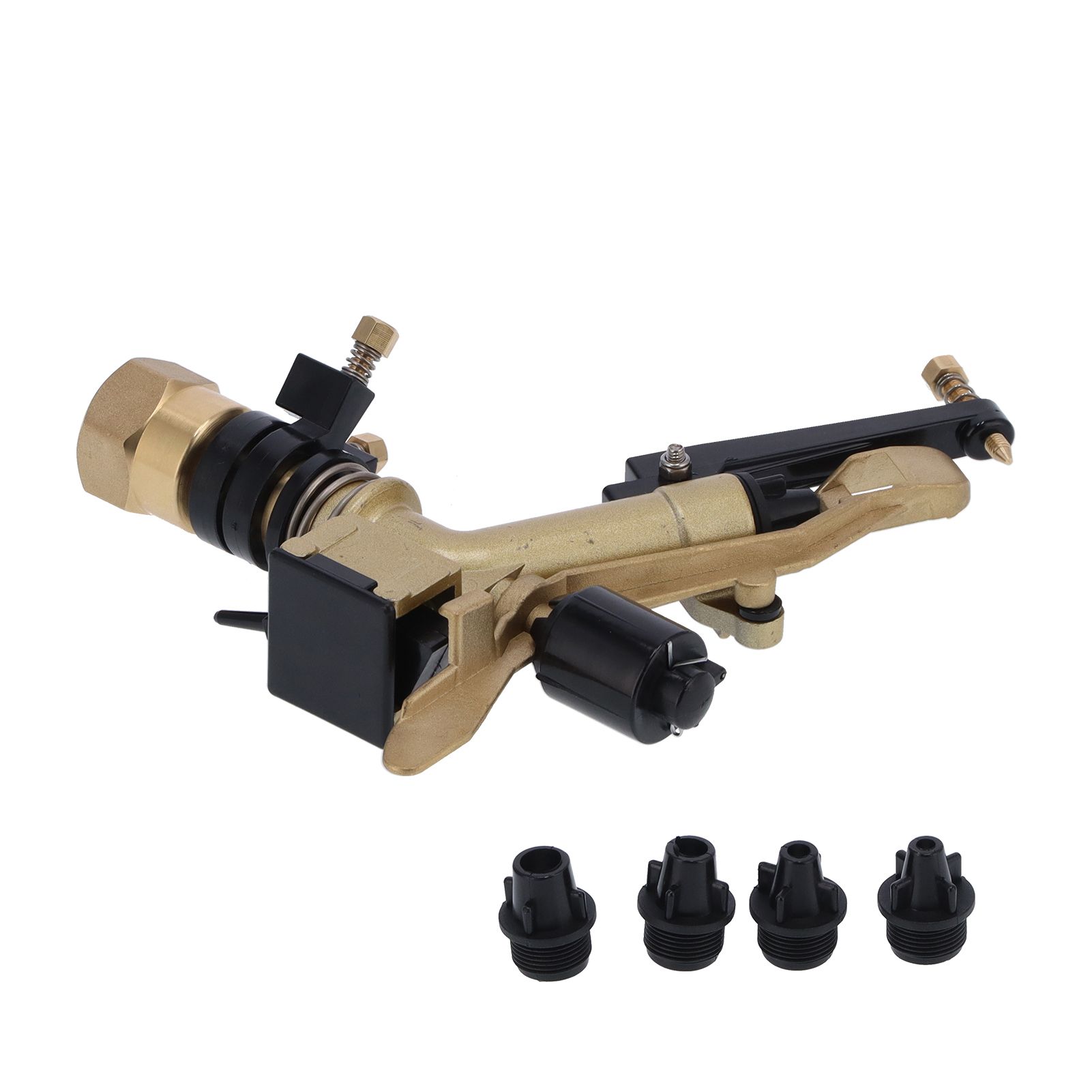 DN25 Rocker Arm Rotating Sprinkler Adjustable Angle Impact Sprinkler Garden view 5