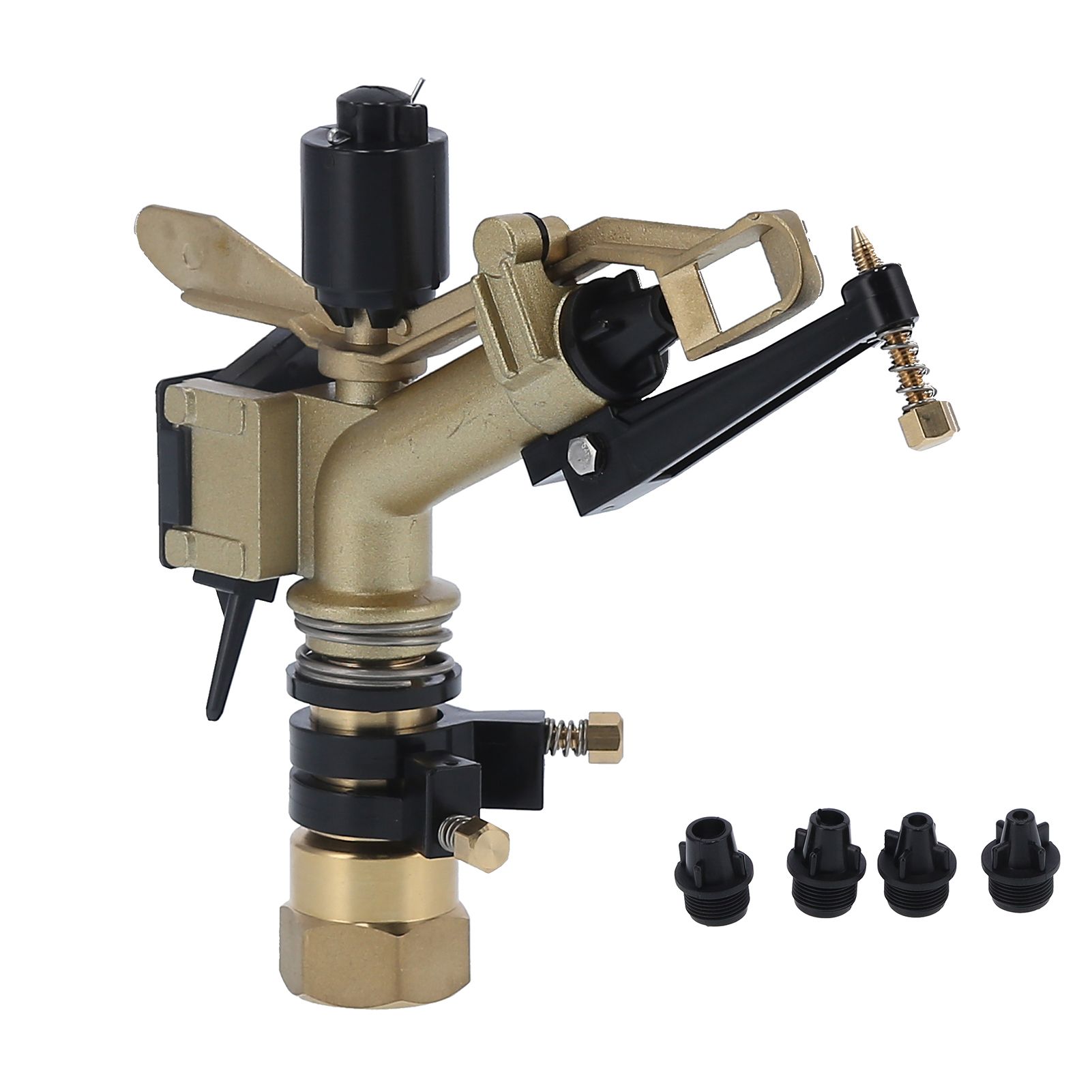 DN25 Rocker Arm Rotating Sprinkler Adjustable Angle Impact Sprinkler Garden view 9