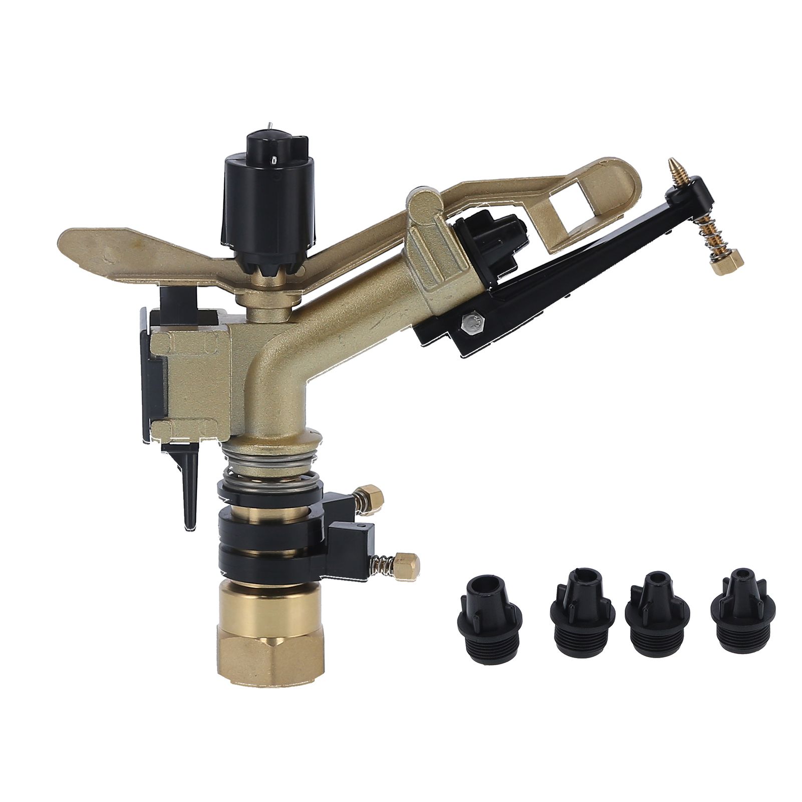 DN25 Rocker Arm Rotating Sprinkler Adjustable Angle Impact Sprinkler Garden view 10