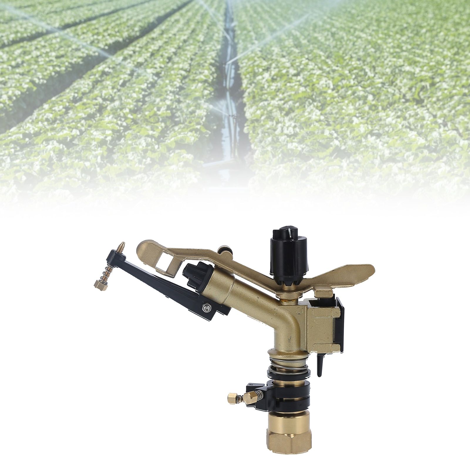 DN25 Rocker Arm Rotating Sprinkler Adjustable Angle Impact Sprinkler Garden view 12