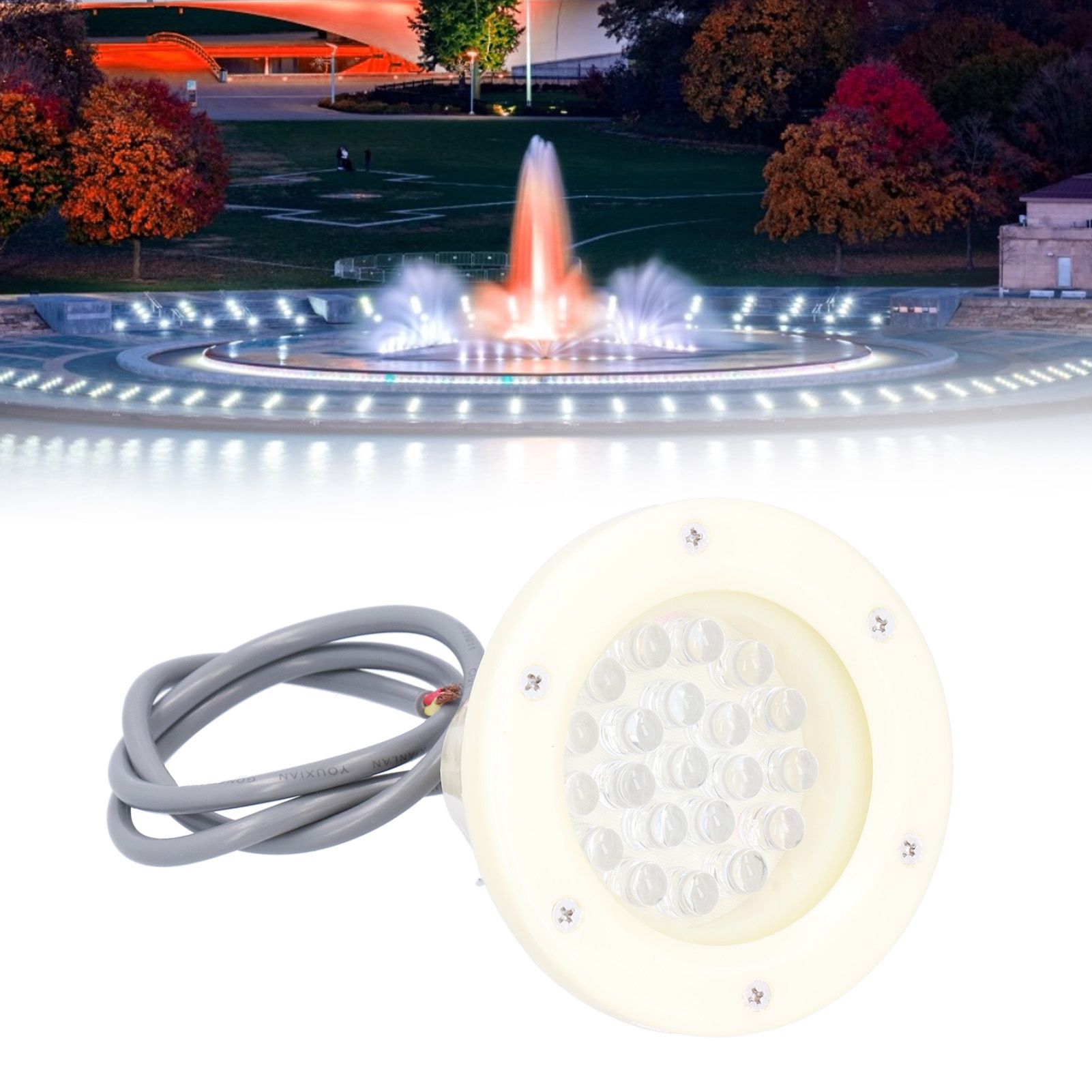 5W 21LED Underwater Light Projection Lamp for Fountain Landscape Waterscape view 11
