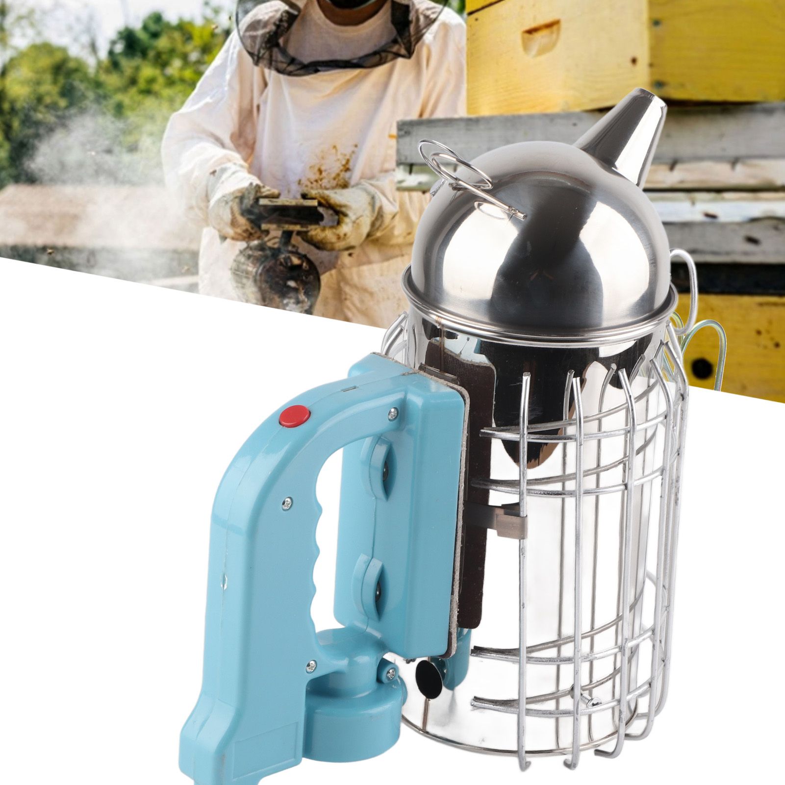 Stainless Steel Electric Beehive Smoker Equipment Apiculture Beekeeping view 11