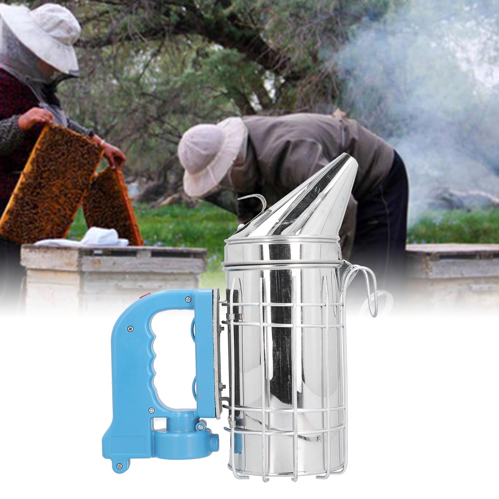 Electric Beehive Smoker with Blue Handle Beekeeping Equipment Apiculture view 11
