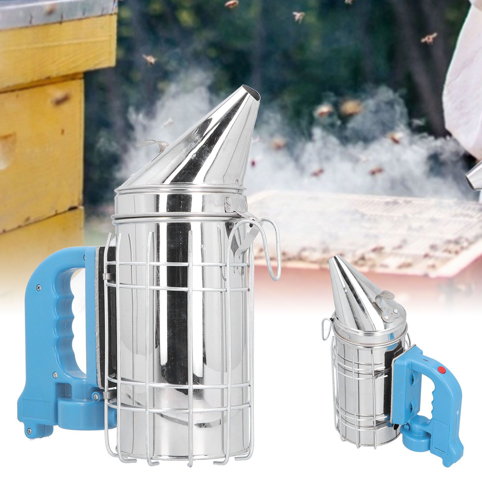 Electric Beehive Smoker with Blue Handle Beekeeping Equipment Apiculture view 12