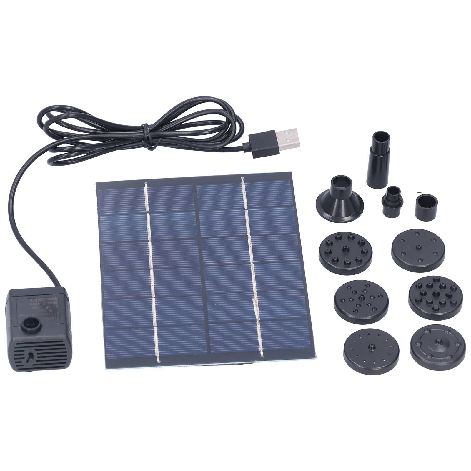2W Solar Fountain with Panel Water Pump Solar Panel Kit for Outdoor Landscape view 2