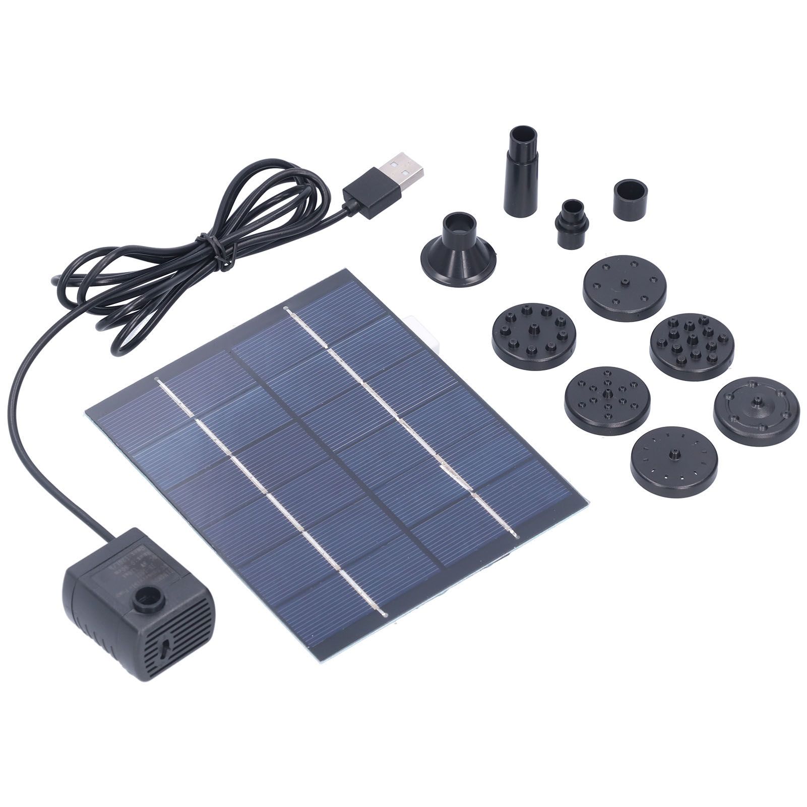 2W Solar Fountain with Panel Water Pump Solar Panel Kit for Outdoor Landscape view 3