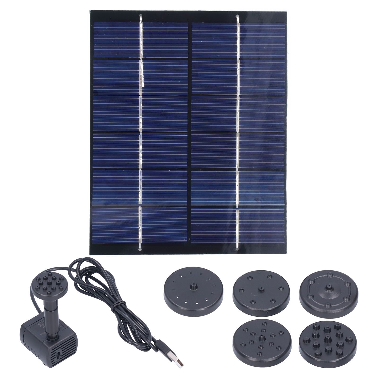 2W Solar Fountain with Panel Water Pump Solar Panel Kit for Outdoor Landscape view 5