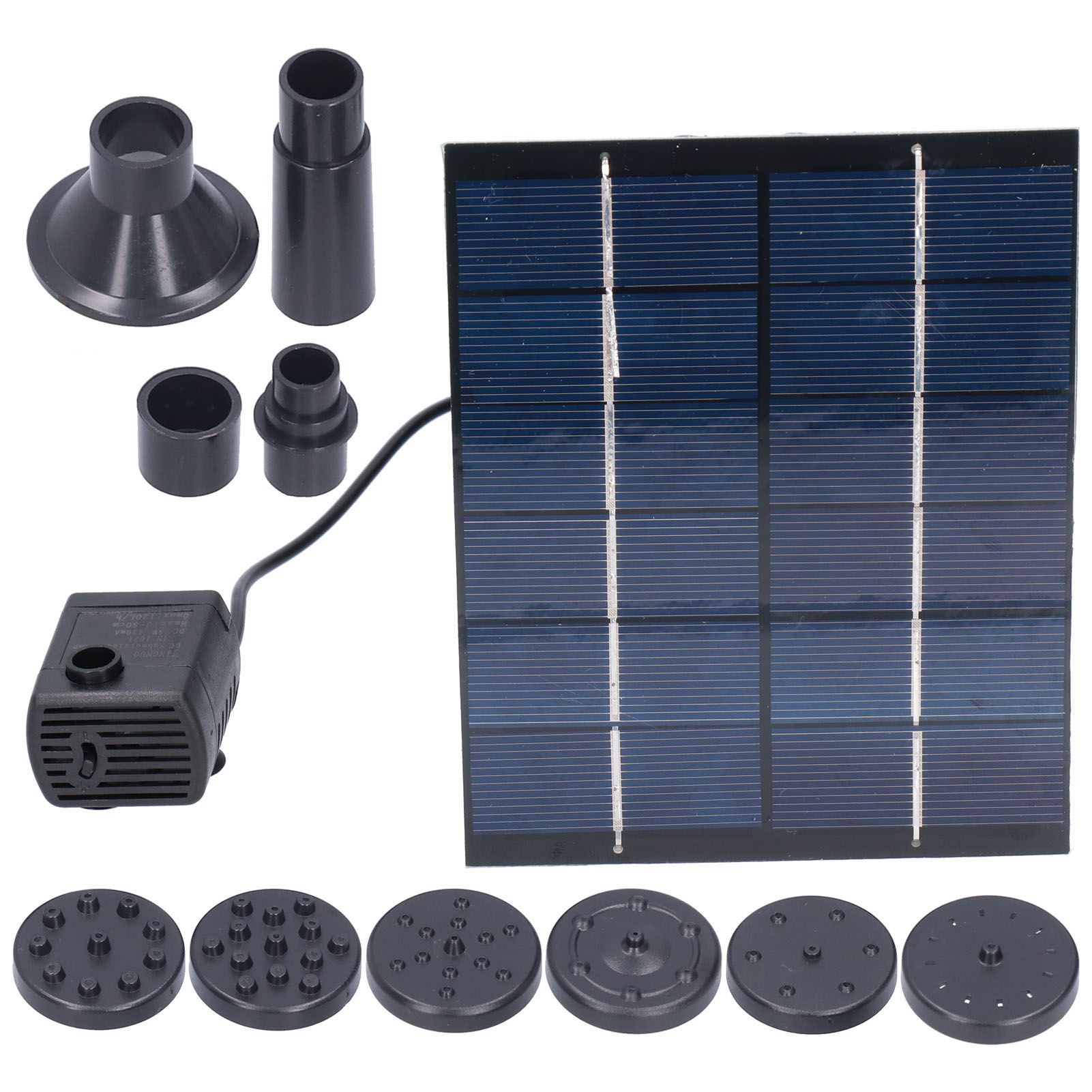 2W Solar Fountain with Panel Water Pump Solar Panel Kit for Outdoor Landscape view 8