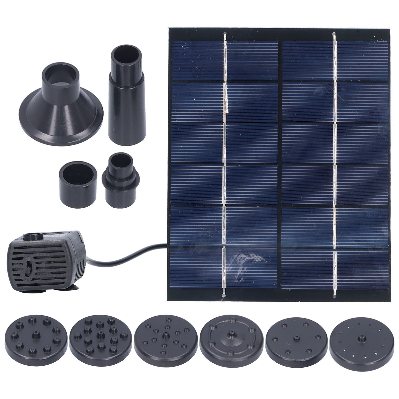 2W Solar Fountain with Panel Water Pump Solar Panel Kit for Outdoor Landscape view 9