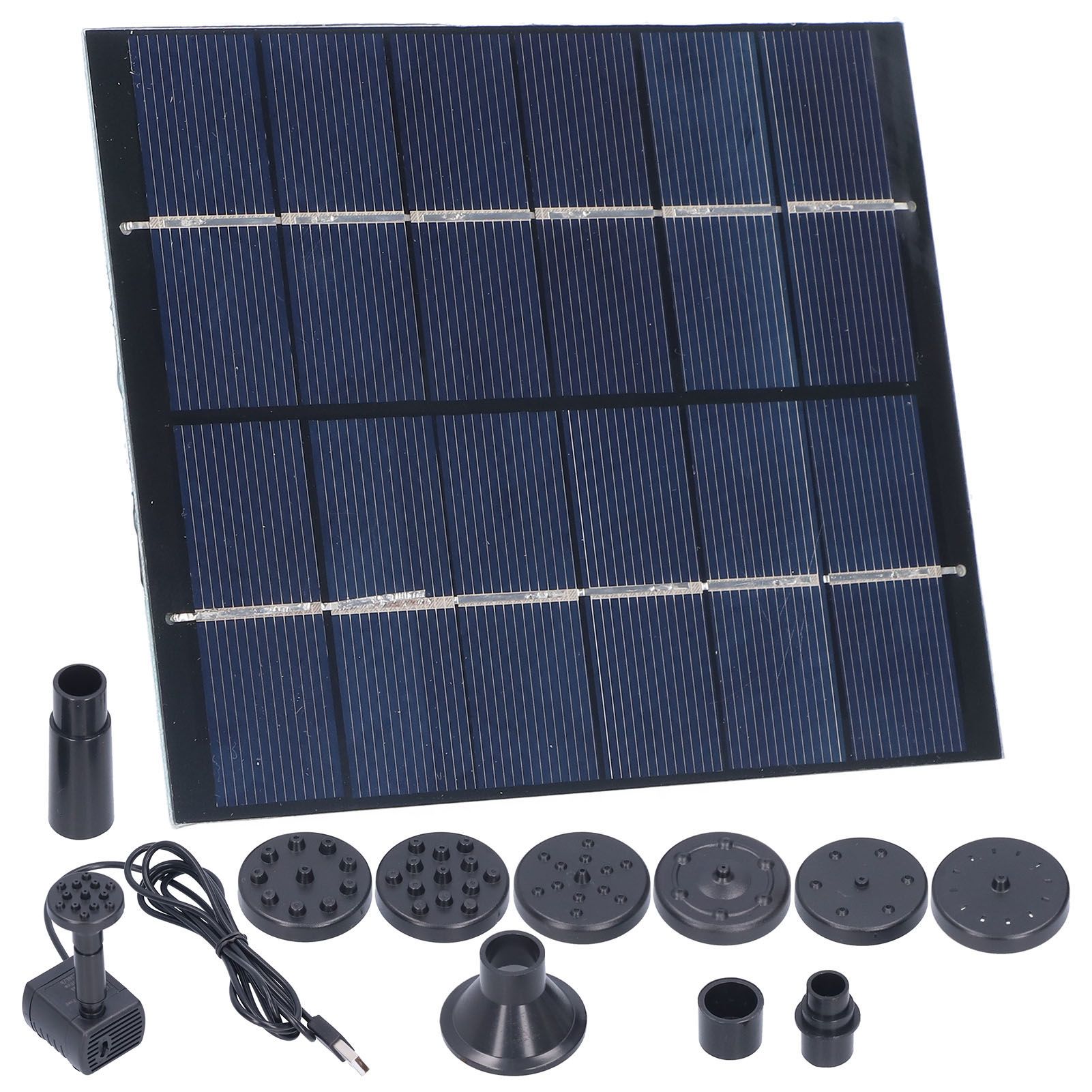 2W Solar Fountain with Panel Water Pump Solar Panel Kit for Outdoor Landscape view 10