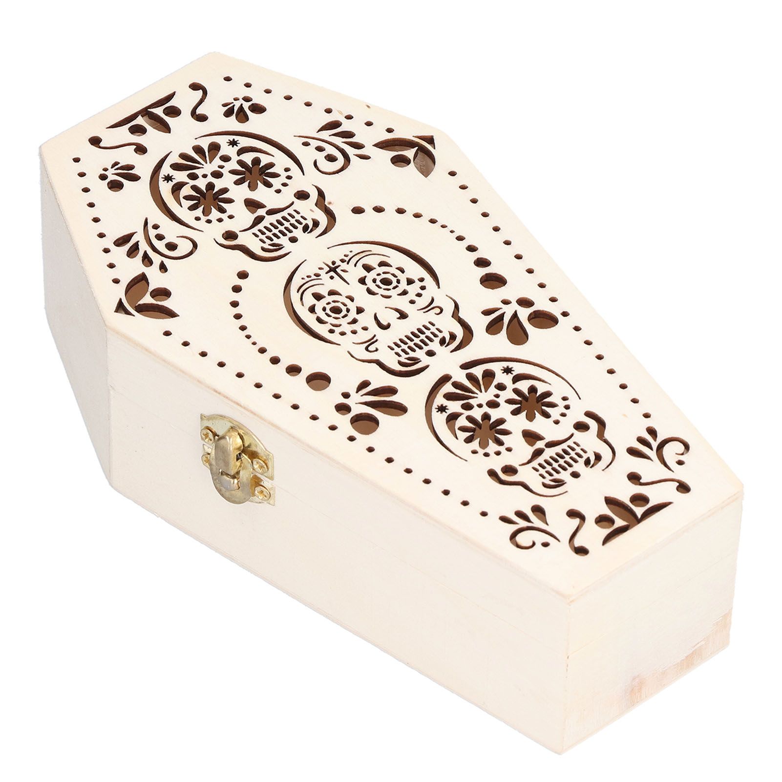 2Pcs DIY Unfinished Wooden Coffin Box for Small Pet Funerals Halloween Party view 2