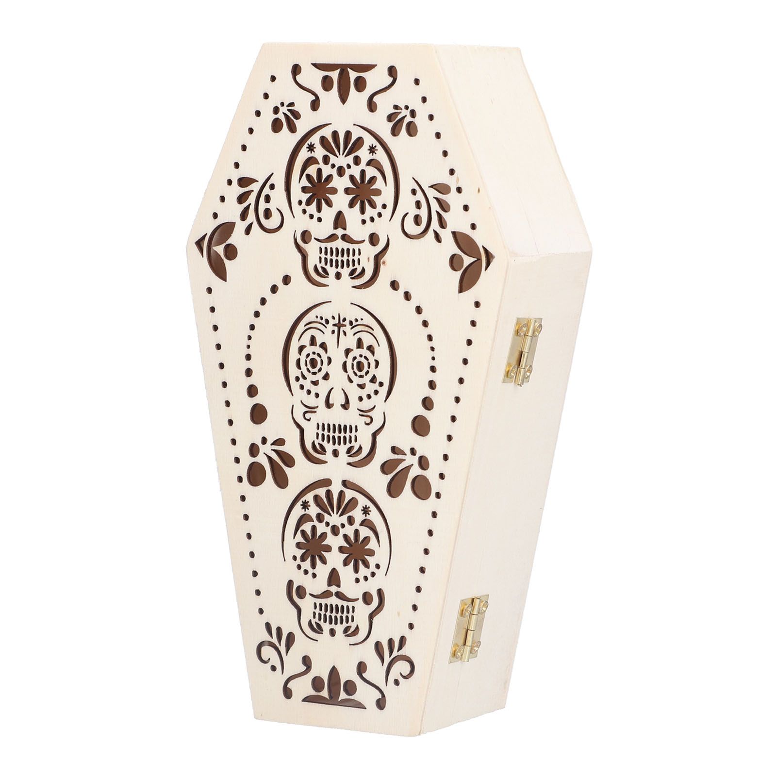 2Pcs DIY Unfinished Wooden Coffin Box for Small Pet Funerals Halloween Party view 3