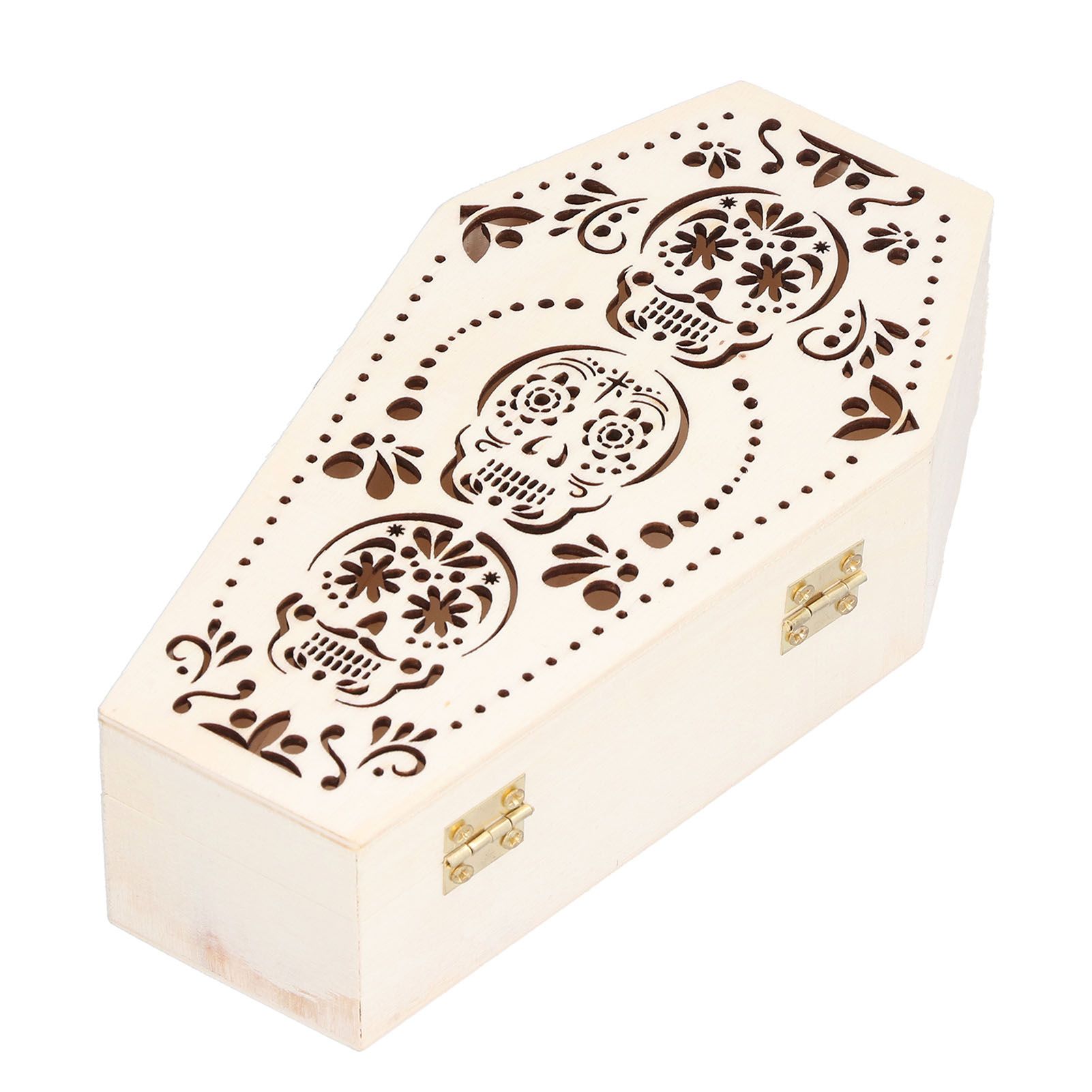 2Pcs DIY Unfinished Wooden Coffin Box for Small Pet Funerals Halloween Party view 5
